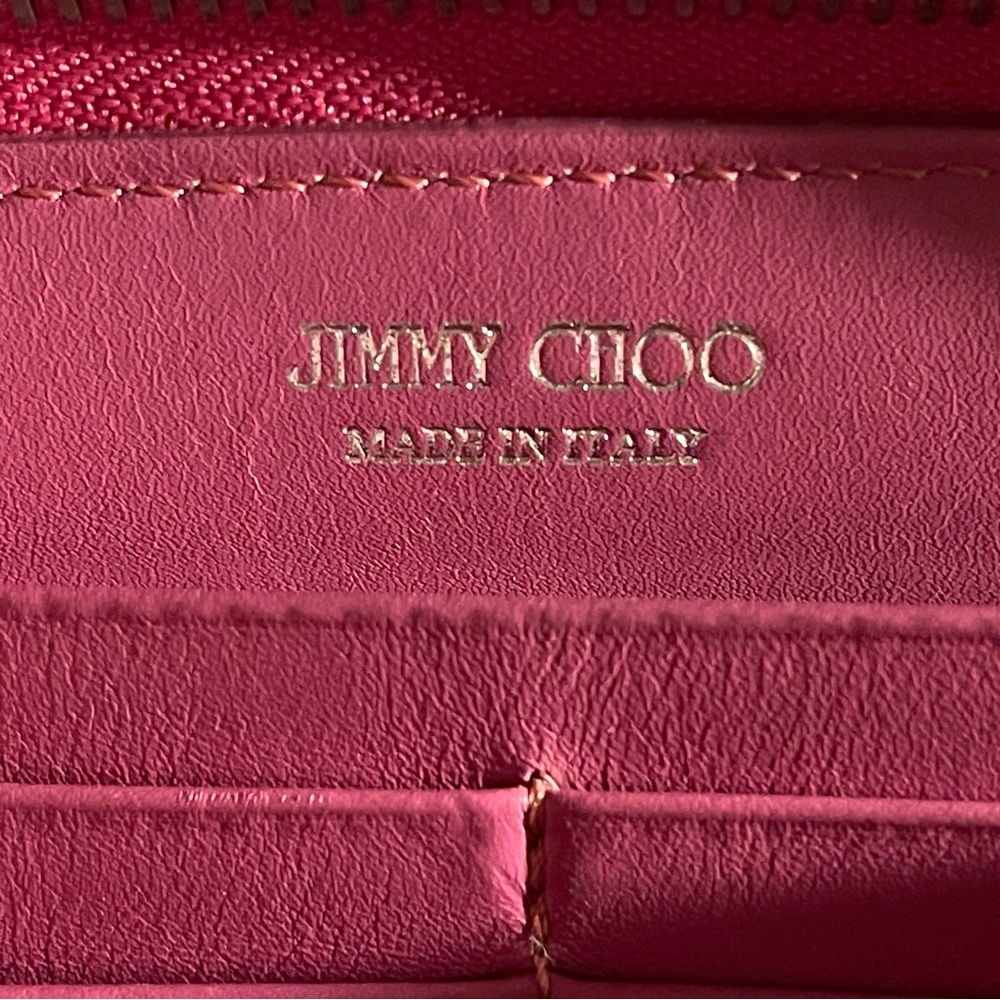 COPY - Jimmy Choo Silver Star Studded Barbie Pink long Wallet - Picture 5 of 5